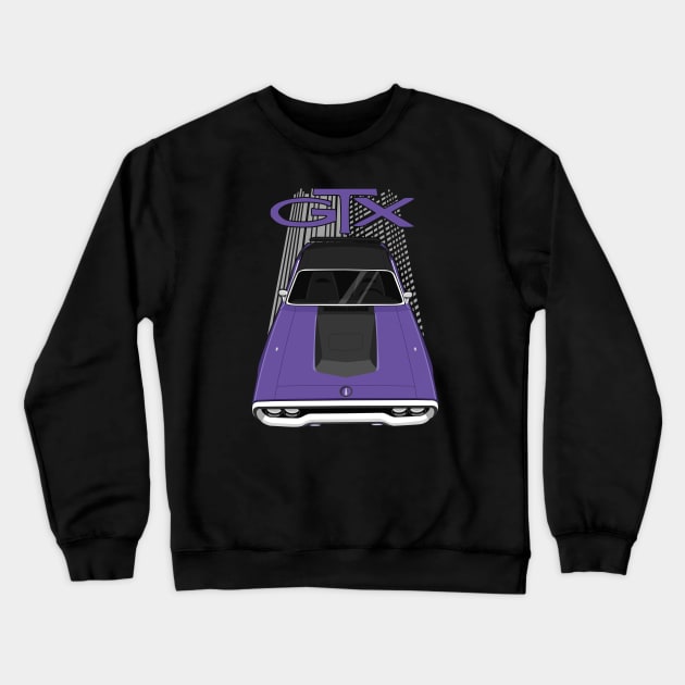 Plymouth Road Runner GTX 1971 - 1972 - violet purple Crewneck Sweatshirt by V8social